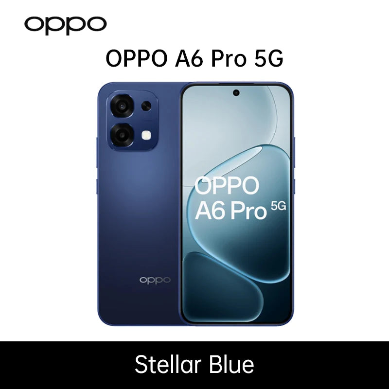Smartphone OPPO A6 Pro 5G versión UE 8GB+256GB, 6500mAh, MTk Dimensity 6300, AMOLED, cámara principal IA de 50MP, IP69
