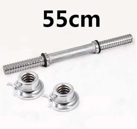 Barras de mancuernas galvanizadas con tuercas, mancuernas roscadas estándar de 25mm, mango de mancuerna para el hogar, gimnasio, Fitness, barras de ejercicio duraderas, 30, 35, 40, 45cm