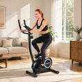 Bicicleta estática con altura ajustable - Resistencia magnética - Sensores de pulso - Soporte para teléfono - Ideal para el hogar, la oficina, el gimnasio - Equipo de fitness silencioso para interiores