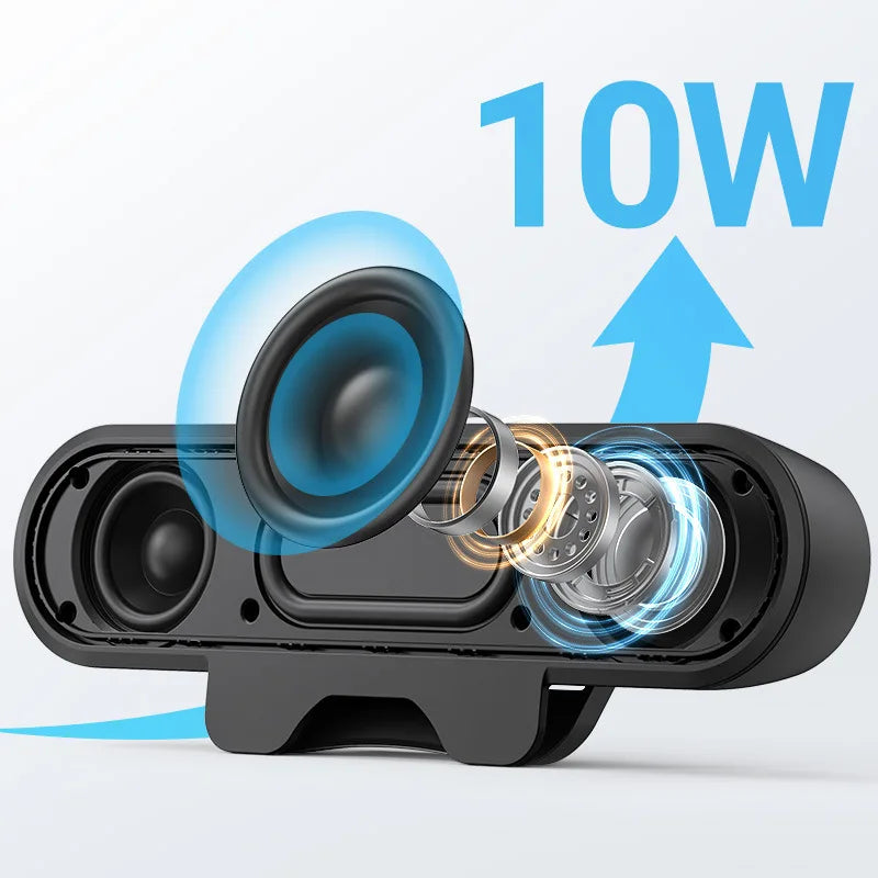 Mini Barra de Sonido Portátil con Clip, USB, Cableada, para Computadora, TV, PC, Laptop, Escritorio, Subwoofer, Caja de Sonido, Música, Caixa De Som, Bocina, Coluna