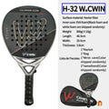 La nueva raqueta de Padel de fibra de Kevlar, raqueta de Padel de EVA con núcleo de espuma viscoelástica elástica, raqueta de tenis, raqueta de Padel de fibra de Kevlar CAMEWIN