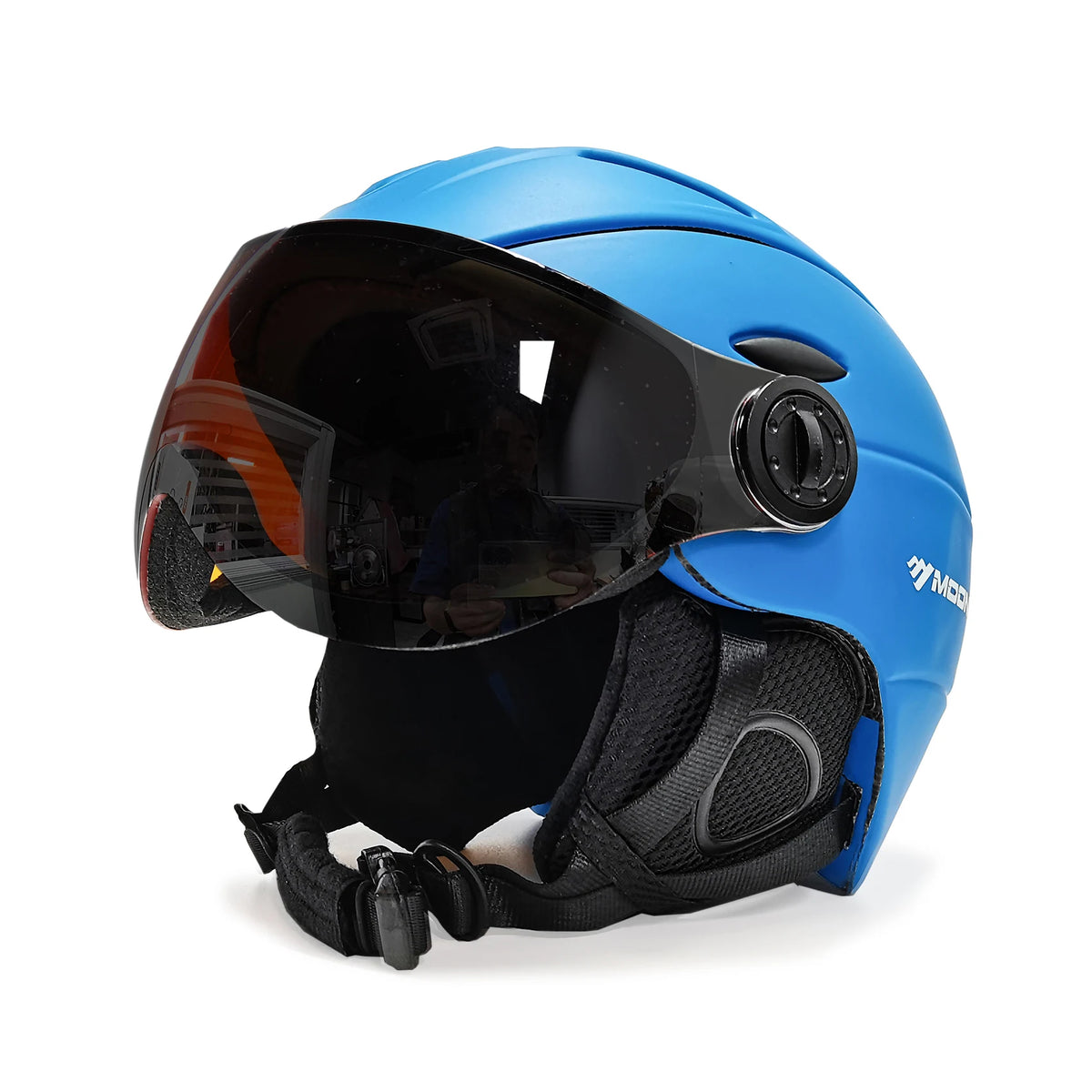 Visera 2 en 1, casco de esquí y Snowboard, máscara de nieve desmontable, antiniebla, Anti-uv, gafas integradas, escudo de bajo peso para adultos, hombres y mujeres