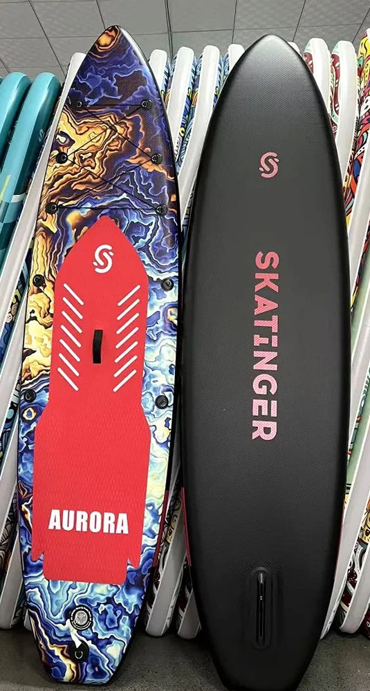 SKATINGER - Tabla de Paddle Surf Inflable de Doble Capa de 11&