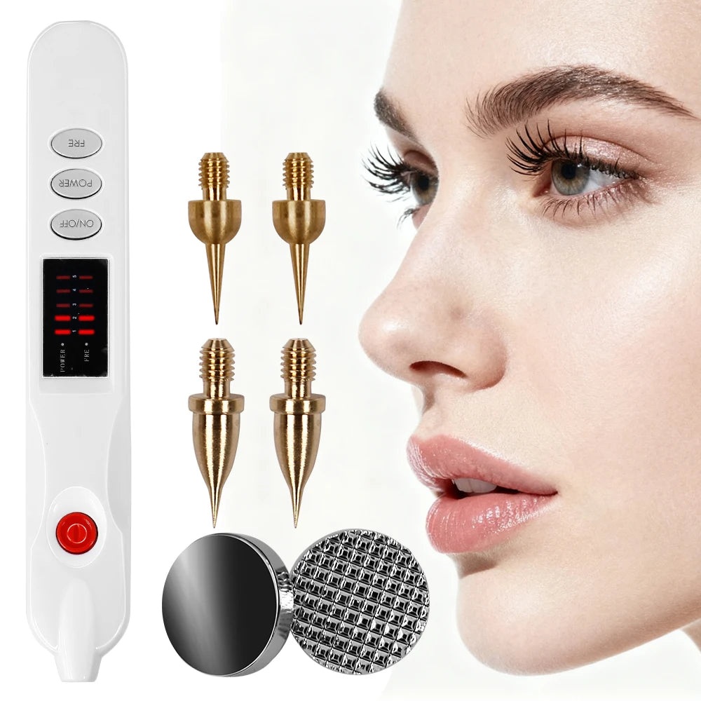 Lápiz Eléctrico Micro-Iónico para el Cuidado de la Piel: Eliminación de Manchas, Pigmentación, Lunares, Pecas y Tatuajes en la Zona del Ojo y Superficies Sensibles