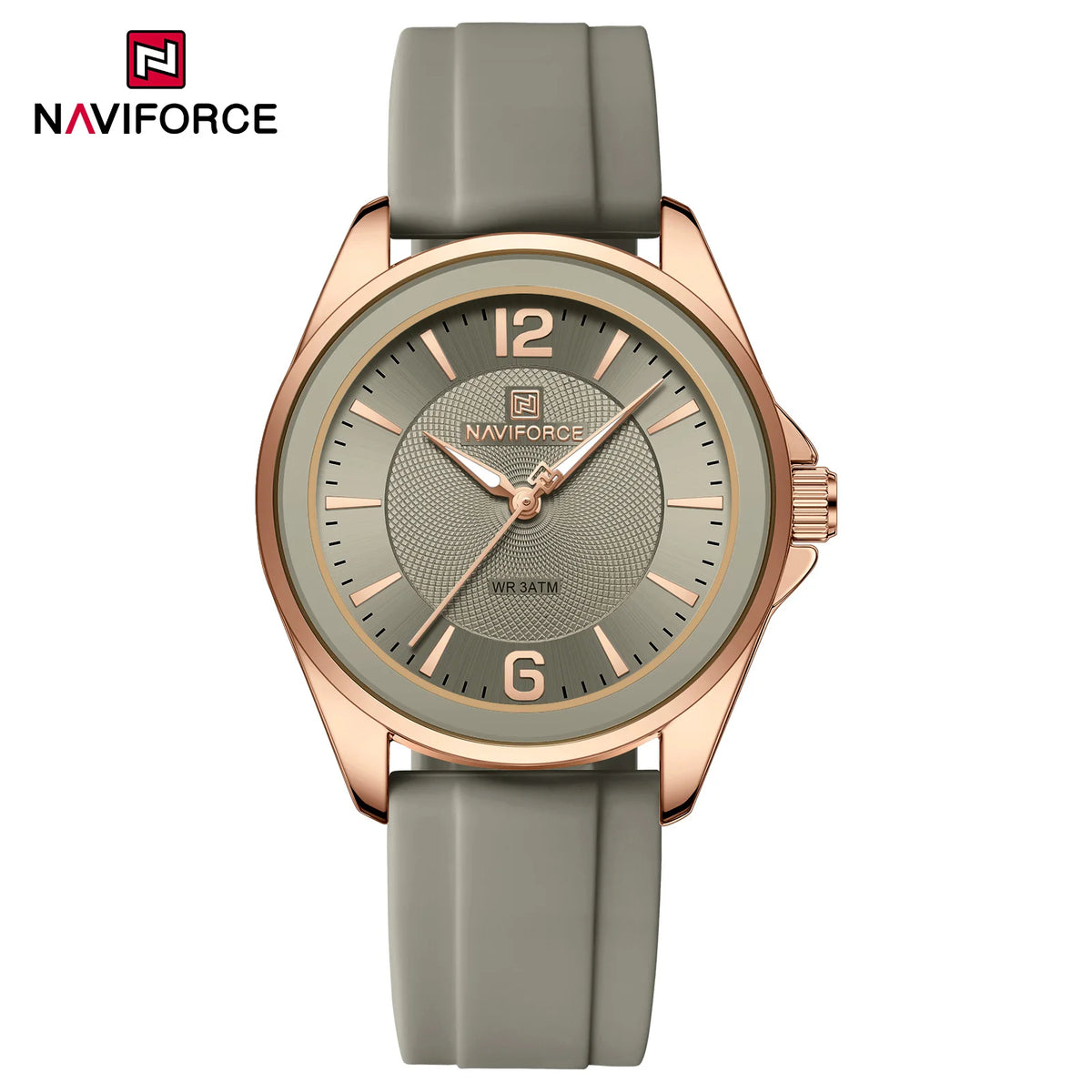 Naviforce 5068 Elegant Female Quartz Waterproof Silicone Strap Watches for Women Ladies Clocks Gifts reloj mujer часы