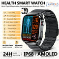 Reloj inteligente para hombre 2026, nuevo modelo con medición de ácido úrico y lípidos en sangre, ECG+PPG, presión arterial, frecuencia cardíaca, llamadas Bluetooth, reloj inteligente de salud