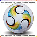 Balón de Fútbol Oficial de Entrenamiento Talla 4 Talla 5, PVC Premium Sin Costuras, Resistente al Desgaste, Regalo para Niños y Adultos, para Competencia Diaria