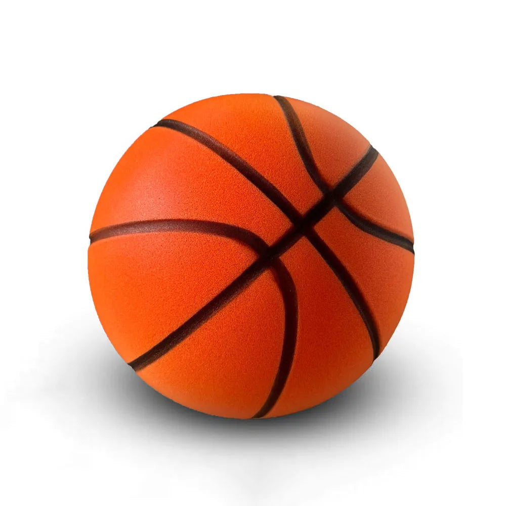Balón de baloncesto silencioso con ranuras, rebote original del 90 %, 29,5 pulgadas, rebote silencioso, para uso en interiores, tamaño NBA, número 7, balón de baloncesto de espuma de poliuretano sin aire, ideal como regal