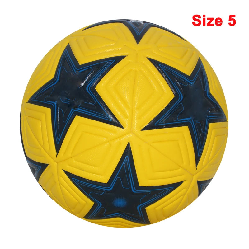 Balón de fútbol estándar, pelotas profesionales para deportes al aire libre, entrenamiento de fútbol sin costuras, Material de PU de alta calidad, tamaño 5, talla 4
