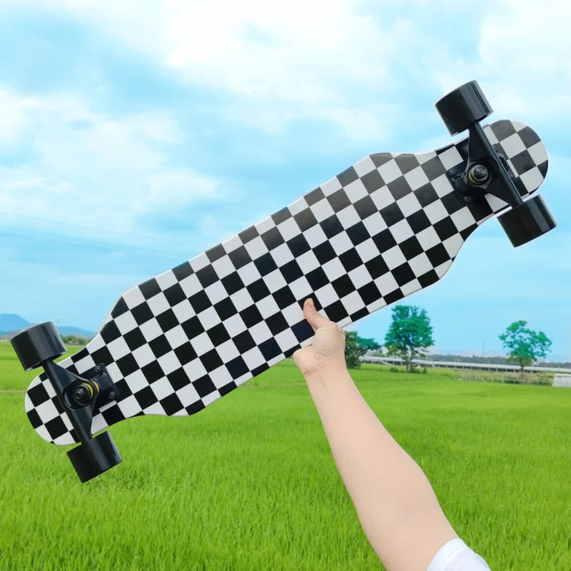 Patineta de Calle Profesional para Danza, Longboard, Tabla de Cruising, Apta para Hombres, Mujeres, Niños y Nuevos Conductores
