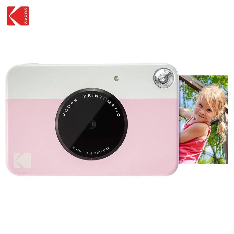 KODAK Printomatic nueva cámara de impresión instantánea Digital ZINK impresión sin tinta Color papel fotográfico impresión Flash + juego de 40 películas
