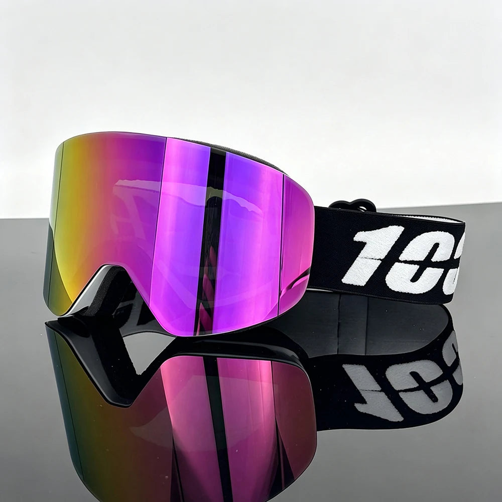 Gafas de esquí y snowboard unisex para exteriores con lente magnética, antivaho, protección UV400, a prueba de viento, gafas de motocross, máscara de esquí.
