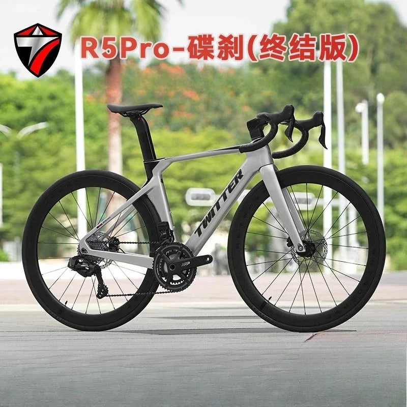 TWITTER R5PRO T800 Carbon Fiber Road Bike Electronic transmission EDS-TX7100-24Speed Pneumatic Road bicycle