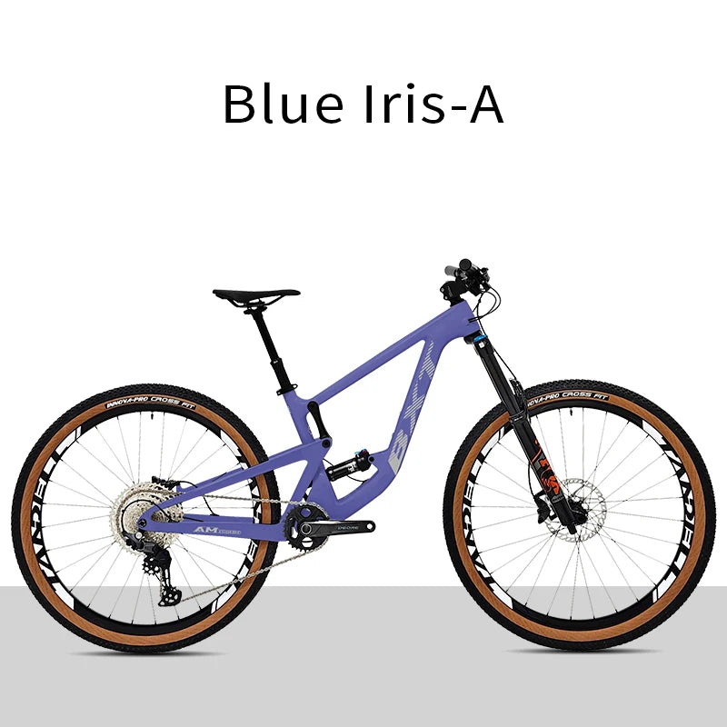 Bicicleta de montaña BXT de doble suspensión, cuadro de fibra de carbono, rodada 29, compatible con horquilla de 160mm de recorrido, eje Boost y tubo de sillín con suspensión