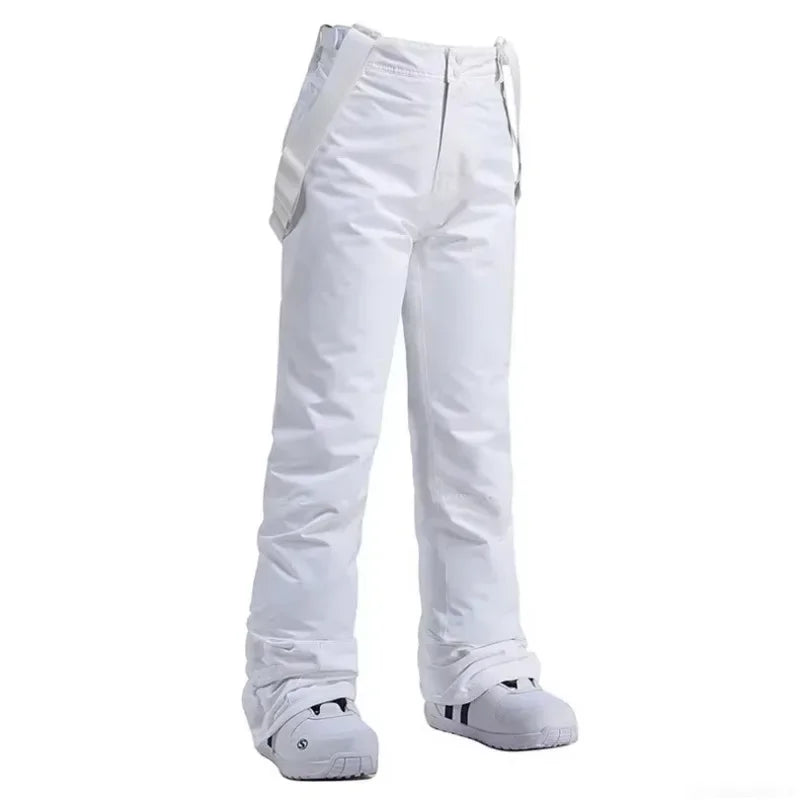 Pantalones de Esquí Gruesos y Cálidos de Invierno para Hombre y Mujer, Pantalones Impermeables y Resistentes al Viento con Tirantes, Pantalones de Snowboard para Nieve, Tallas Grandes