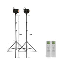 Lámpara LED de estudio para fotografía de 135 W, con sistema Bowens, para iluminación de video, con luz natural y flash para retratos, accesorios de estudio, 3000-6000 K, 3 colores.