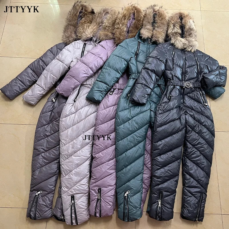 -30 ° Traje de Nieve de una Pieza para Mujer, Mono de Esquí, Chaqueta de Snowboard para Invierno, Traje Cálido para Actividades al Aire Libre