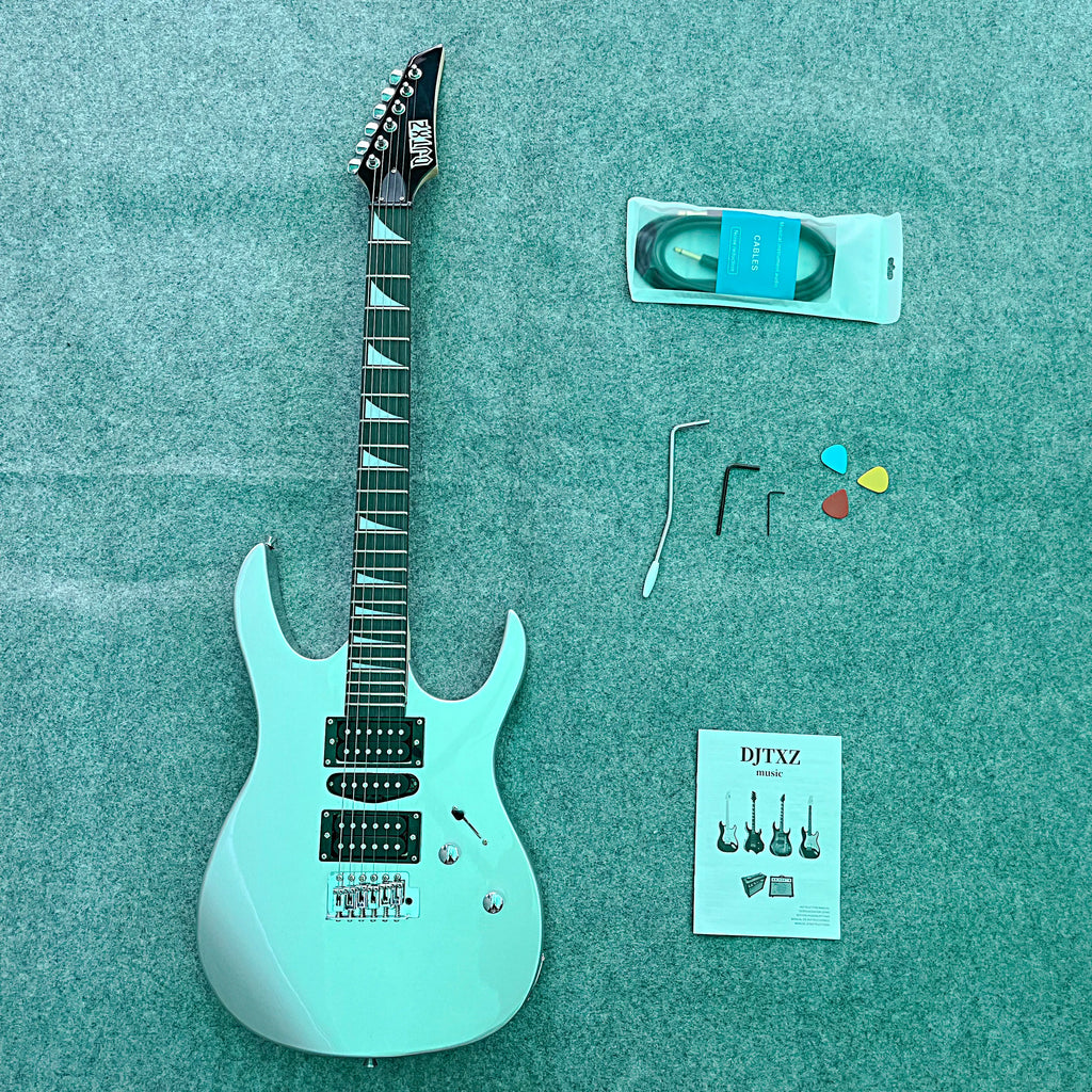 Nuevo Guitarra eléctrica plateada 170, guitarra de práctica para principiantes