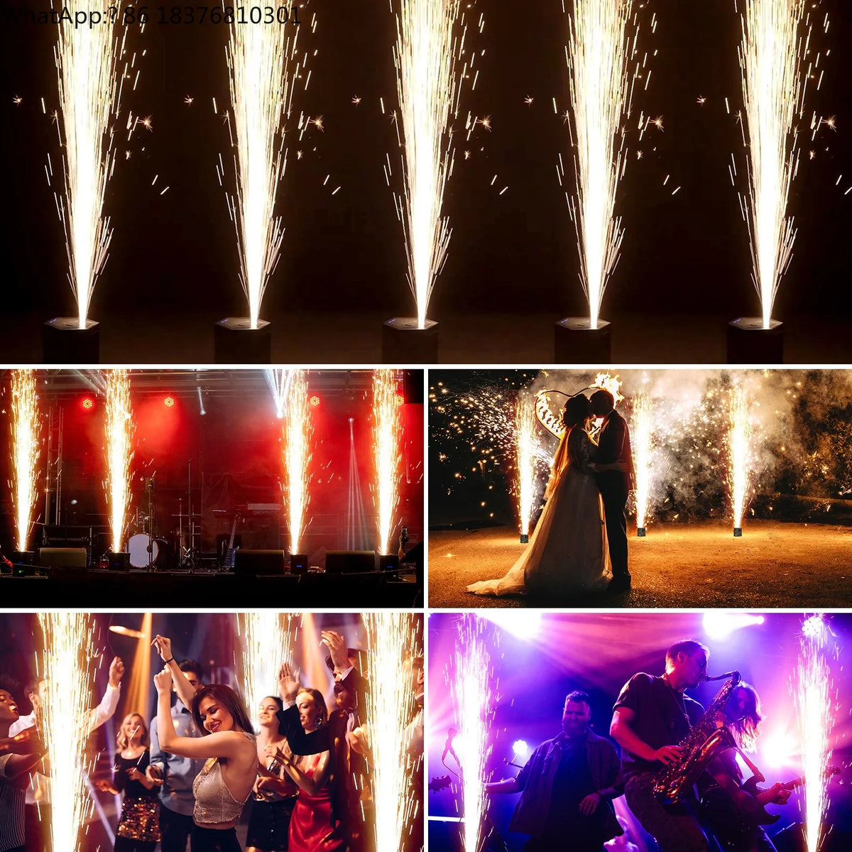 Nueva Máquina de Chispas Frías RGB de 700W con Control Remoto DMX, Equipo de Escenario con Efecto Especial de Fuegos Artificiales para DJ, Bodas, Eventos y Fiestas