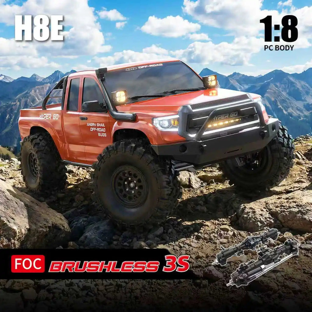 NUEVO Hyper Go MJX H8E, Camioneta Todoterreno RC sin Escobillas a Escala 1/8, 8 Canales, Control Remoto 2.4G, Servo de 35KG, Vehículo de Hobby, Regalos para Adultos