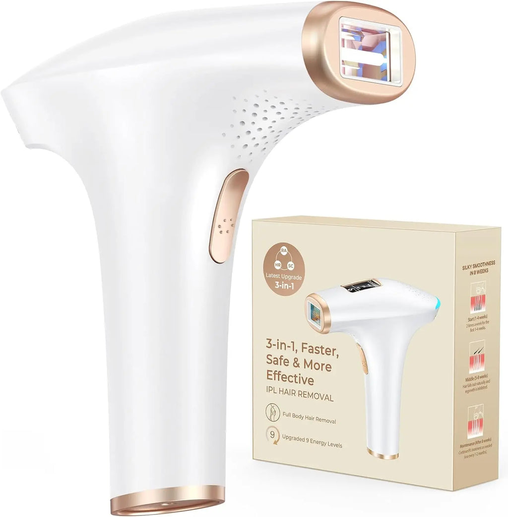 999900   Flashes-depiladora IPL segura, permanente, indolora, cara, cuerpo, brazos, pierna, tratamiento de cuerpo entero para hombres y mujeres, uso doméstico