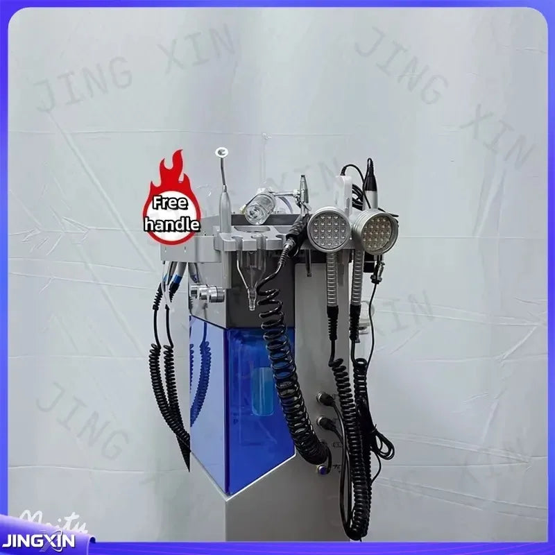 Máquina facial Hydra 12 en 1, dispositivo de cuidado de la piel con chorro de agua y oxígeno, instrumento de belleza de hidrodermoabrasión, limpieza profunda