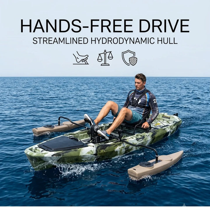 Estabilizador de Kayak Modular de HDPE Personalizado, Desmontable, para Pesca, con Certificación CE, Camuflaje, para Motor de Arrastre