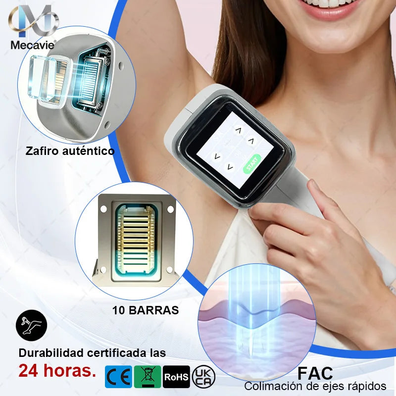 Dispositivo de Depilación Láser de Diodo Picosegundo 2 en 1 de 6000W Soprano 808+, Láser Picosegundo para Eliminación de Tatuajes, Depilación Permanente