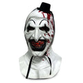 Máscara de zombis de payaso de arte terrorífico de Halloween, máscara sangrienta malvada de terror aterrador, fiesta de disfraces de demonio espeluznante para fiesta, accesorios de Cosplay