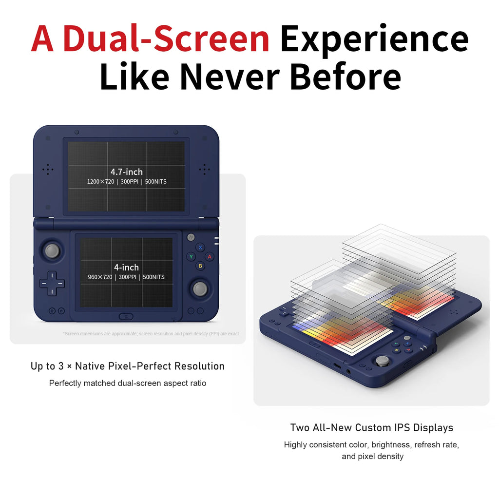 Consola de Juegos Portátil Plegable Anbernic RG DDS con Pantalla Doble, Android 16, CPU Qualcomm Snapdragon G2, Reproductor de Videojuegos RGDDS