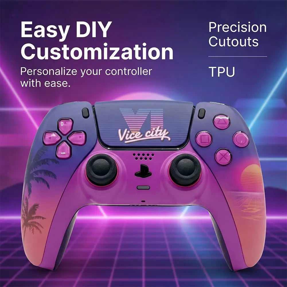 Matte Replacement Faceplate Shell For PS5 DualSense Controller Housing Case DIY Mod Game Controller Accessories
