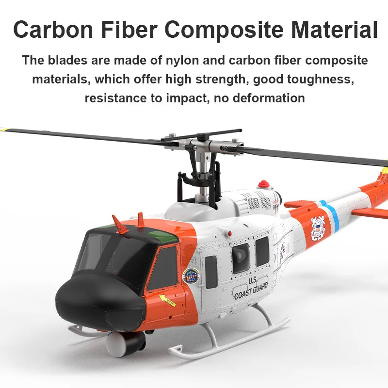 YU XIANG F07S Micro Escala UH-1 Huey 1/34 RTF GPS Rescate RC Helicóptero RTF