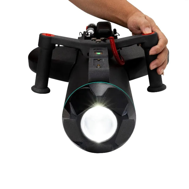 Propulsor Eléctrico Hisurf Plus Sea Scooter 1000W 1500W 15km/h para Deportes Acuáticos al Aire Libre, Buceo, Tabla de Paddle, Hélices