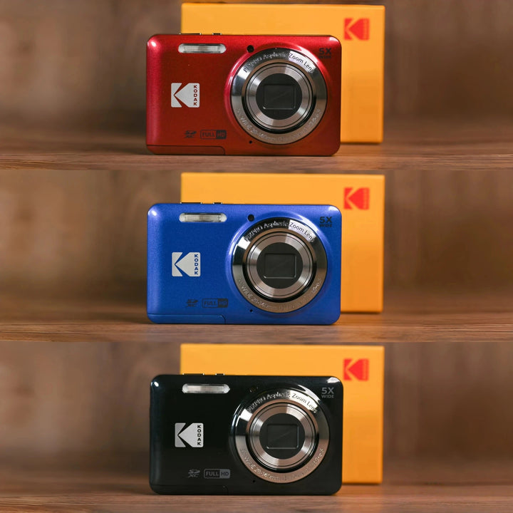 Cámara Digital Genuina KODAK PIXPRO FZ55 de 16MP, Zoom Óptico 5X, Gran Angular de 28mm, Video Full HD 1080P, Pantalla LCD de 2.7&