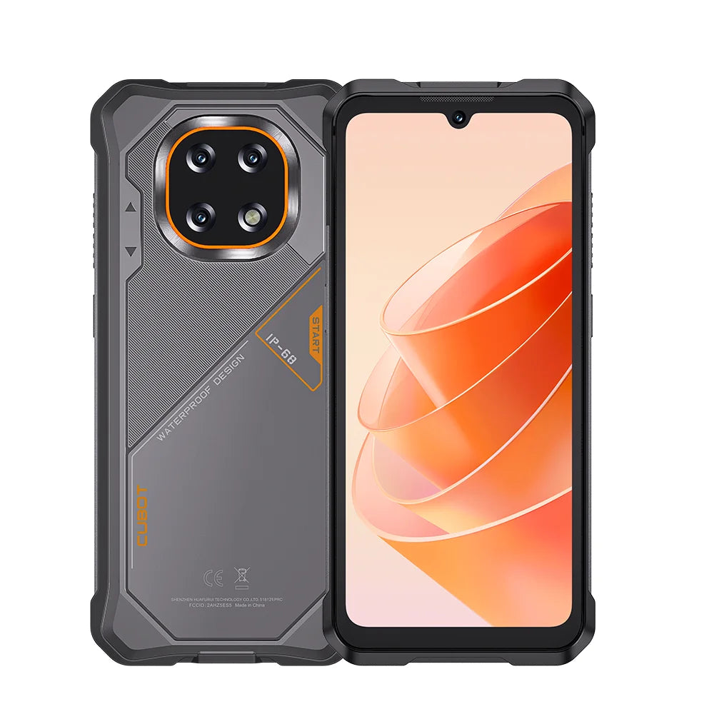 Cubot KingKong ES 5 Rugged Smartphone Android 16,6GB+128GB, 6.88" 120Hz Display, 7000mAh Battery, IP69K Waterproof, 64MP+16MP Camera, NFC, Fingerprint Face ID, SCT620 Octa-core Tough Outdoor Mobile Phone