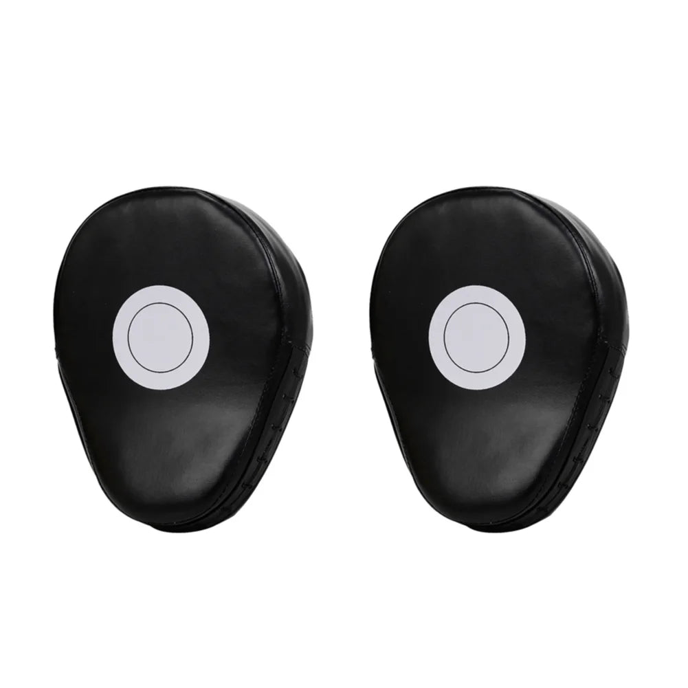 1/2 Piezas de Guante de Boxeo Curvo de Cuero PU, Almohadillas Transpirables para Kickboxing, Almohadilla de Enfoque para Boxeo, para Entrenamiento de Artes Marciales Mixtas (MMA)