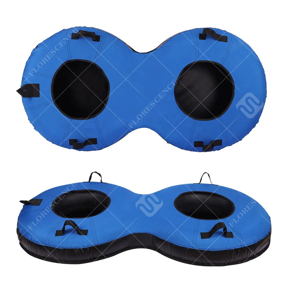 FLORESCENCE - Tubo de Nieve Profesional de 40 Pulgadas (100 cm) para Invierno, Resistente, con Cubierta Exterior de PVC, Trineo Inflable para Niños y Adultos