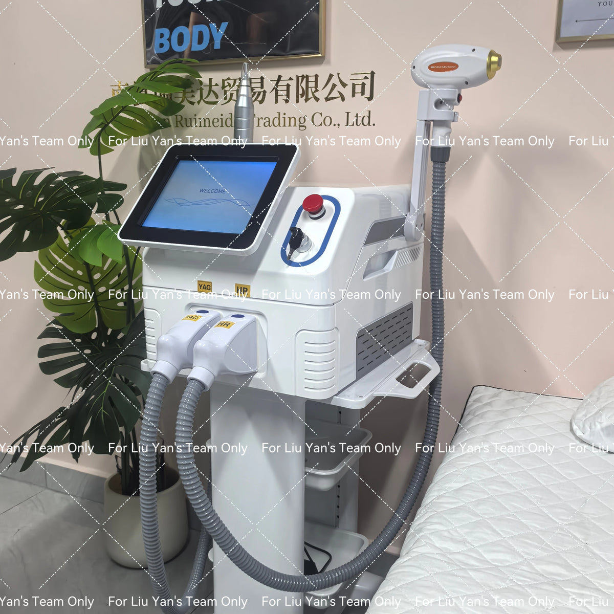 Máquina Láser de Diodo 2 en 1 de Picosegundos 808nm 755nm 1064nm para Depilación Permanente, Eliminación de Tatuajes y Rejuvenecimiento de la Piel