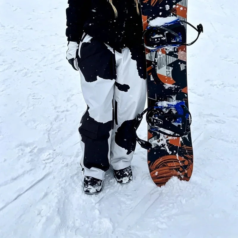 Pantalones de Nieve Impermeables GSOU SNOW, Pantalones de Snowboard Transpirables con Cintura Holgada para Exteriores, Pantalones Profesionales para Hombre y Mujer, Stride 2026, Novedad