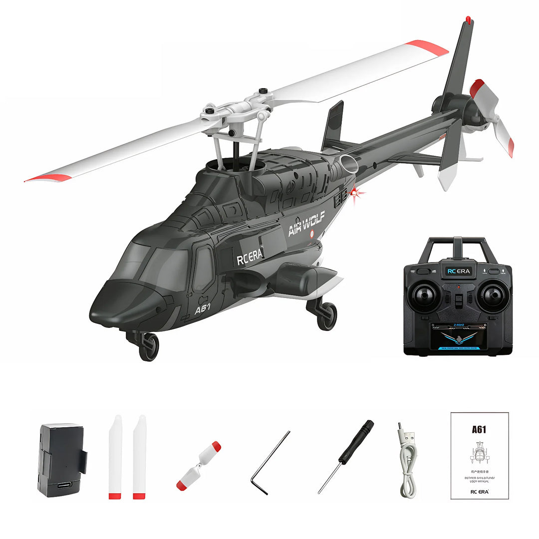 RC ERA A61 avión helicóptero 1/52 presión de aire altitud constante flujo óptico posicionamiento lobo volador flujo de luz helicóptero
