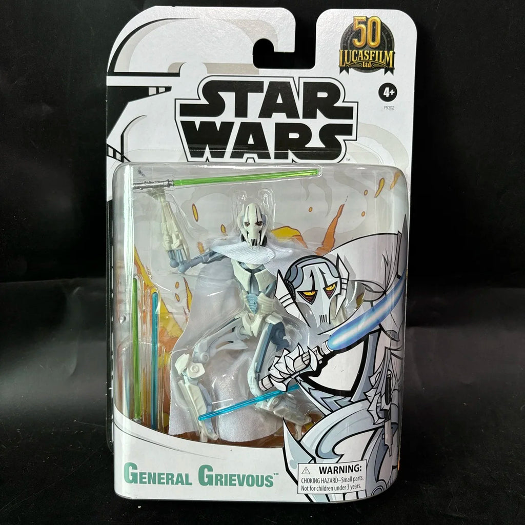 Hasbro Star Wars serie negra Obi-Wan Darth Vader Cal Kestis Boba Fett Luke Mandalorian figura de acción modelo juguete para regalo