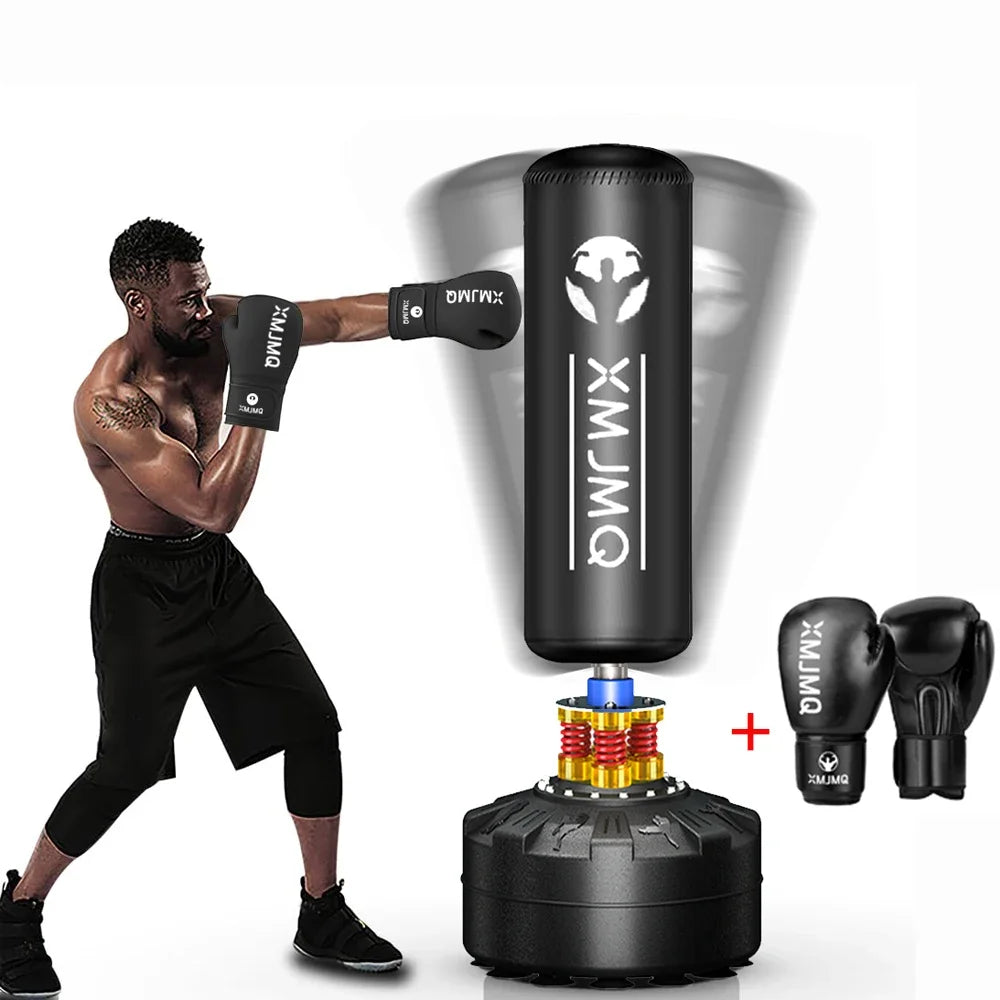Poste de boxeo de pie con guantes, saco de arena para entrenamiento de lucha en casa, bolsa de boxeo con ventosa, regalo de vacaciones para hombres deportivos