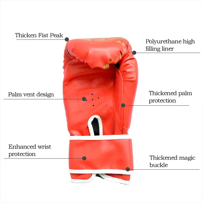 Guantes de boxeo para adultos Sanda competición profesional Muay Thai saco de arena para niños Taekwondo equipo de entrenamiento de boxeo