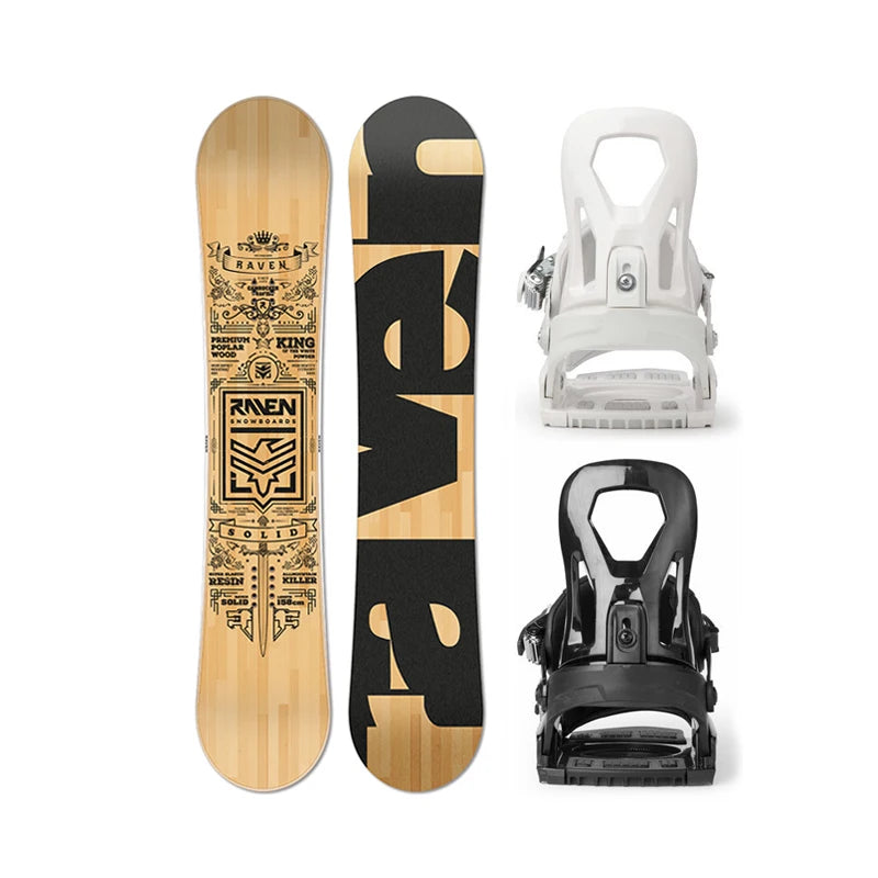 2025 Snowboard de montaña completo, soporte de Snowboard completo de dos piezas para adultos, juego de Snowboard de pecho plano para hombres y mujeres