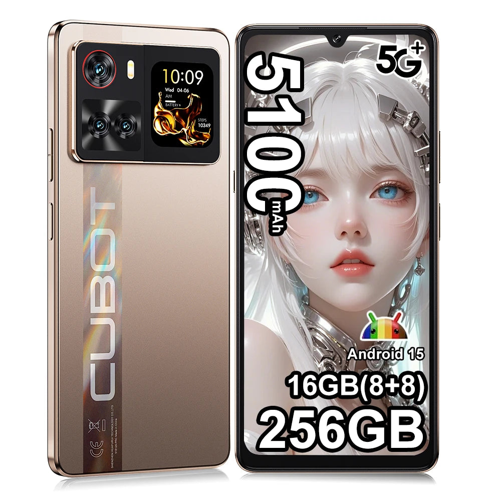 [Envíos desde Francia] Cubot X100 Smartphone 5G Android 15 6.88" 120Hz 16GB(8+8) RAM 256GB ROM 64MP 5100mAh 33W NFC Teléfono móvil