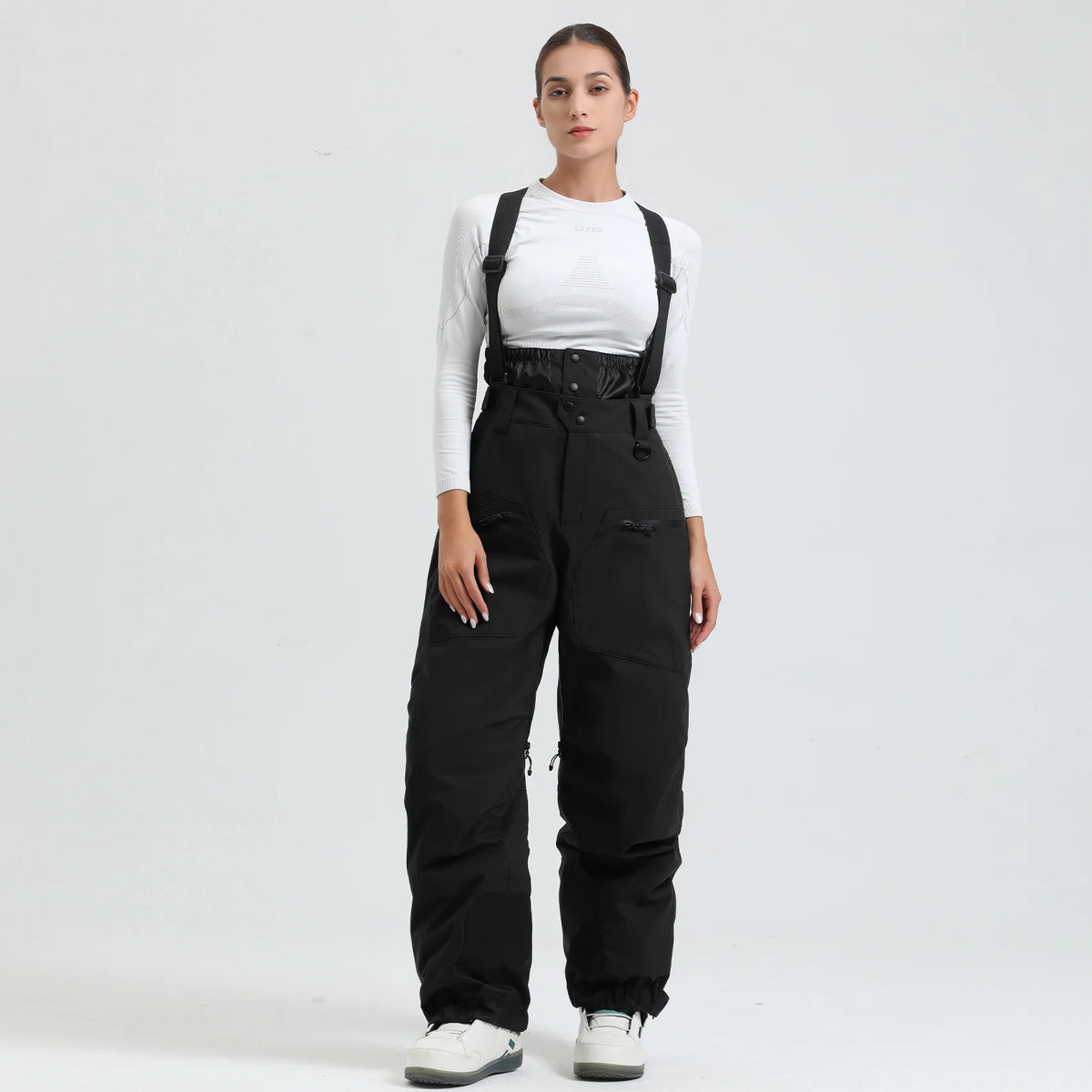 Pantalones de Esquí Gsou para Mujer, Impermeables, para Deportes de Montaña, Invierno, para Hombre y Mujer, Overoles de Snowboard con Tirantes, Pantalones de Nieve Cálidos para -40 Grados