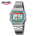 Reloj digital electrónico clásico SKMEI 2514 con cronómetro y alarma, estilo retro para hombre