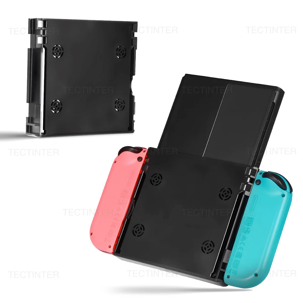 Para Nintendo Switch 1/OLED consola de juegos soporte Vertical agarre controlador abatible accesorios de mando para Switch Joystick de mano
