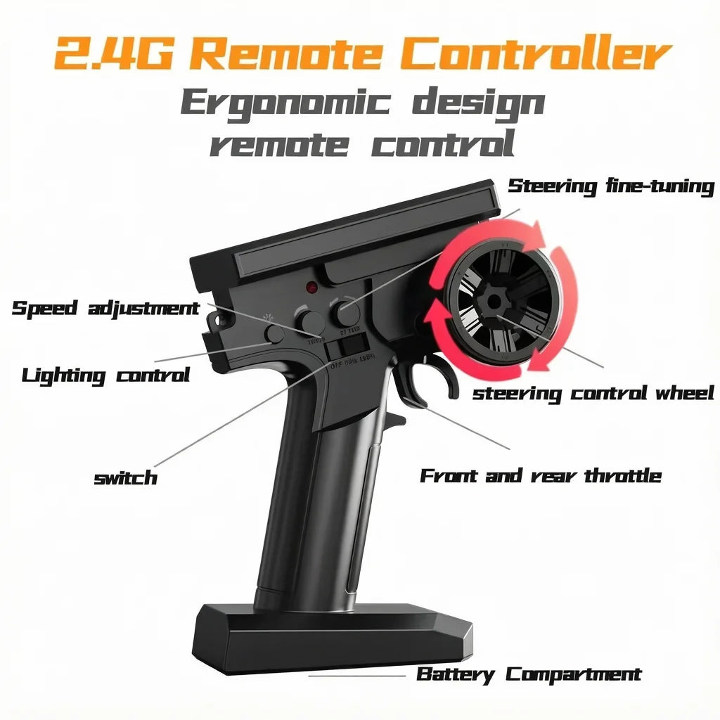 SG116MAX SCY9522 1:16 Auto de Carreras de Alta Velocidad con Derrape a 80KM/H, Motor sin Escobillas, 4WD, 9522PRO 50KM/H, Auto RC Todoterreno, Juguetes para Niños, Regalo