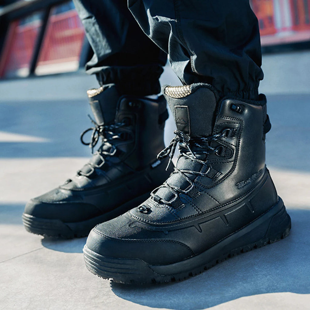 Botas de Nieve para Hombre - Botas para -40 Grados con Aislamiento de Forro Polar, Zapatos de Hombre a la Moda, Antifrío y Antideslizantes